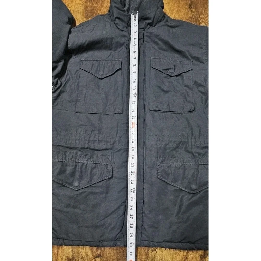Vintage Polo Ralph Lauren Black M-65 Military Inspired Field Jacket Large